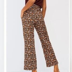Scotch & Soda Starwatcher Edie Tailored Wide Leg Drapey Floral Pants Trousers 26